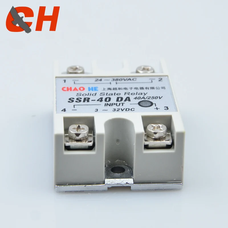 Твердотельное реле SSR-10DA SSR-25DA 10A 25A 40A на самом деле 3-32 В постоянного тока в 24-380
