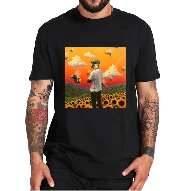 

Tyler-The-Creator Flower Boy Album T-Shirt Classic Rapper Hip Hop Singer Essential Summer Tee Tops 100% Cotton Gift For Fans