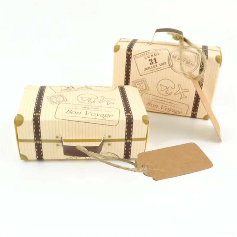 50pcs baby shower mini suitcase candy box party decoration airplane tray hen wedding supplies-C | Дом и сад