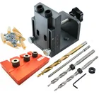 9,5 мм карман отверстие направитель сверла дюбель джиг комплект деревообрабатывающий столярных мастер комплект для столярных работ бурение карман отверстие инструменты