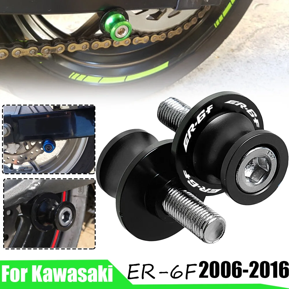 

M10 Motorcycle Swingarm Spools Rear Stand Screws Sliders For Kawasaki ER-6F ER6F ER 6F 2006-2016 Motorcycle Accessories