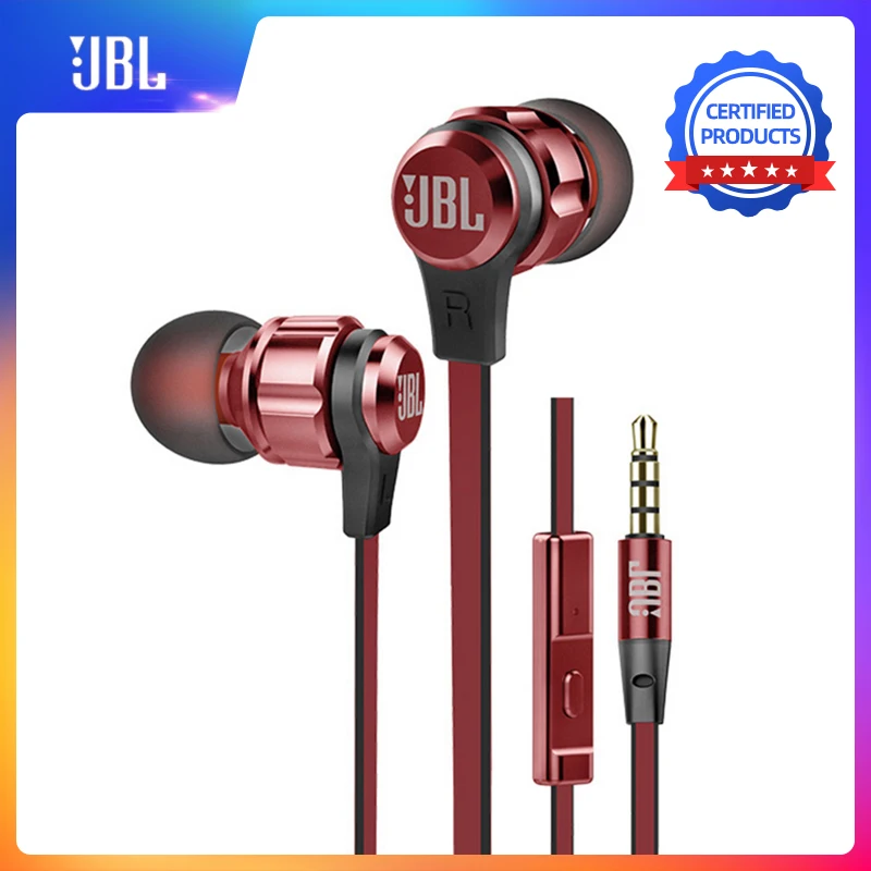 Проводные наушники JBL T180A с разъемом 3 5 мм вкладыши глубокими басами