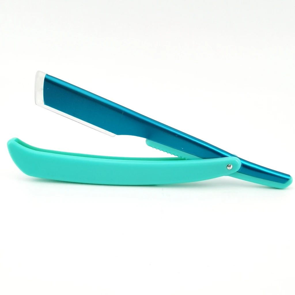 Ручной складной нож и бритва с прямыми лезвиями 3 цвета унисекс для бритья бороды