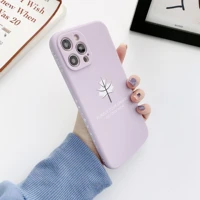 liquid silicone maple leaf phone case for iphone 12 11 pro x xs max xr 8 7 6 plus se2020 square soft shockproof protective case