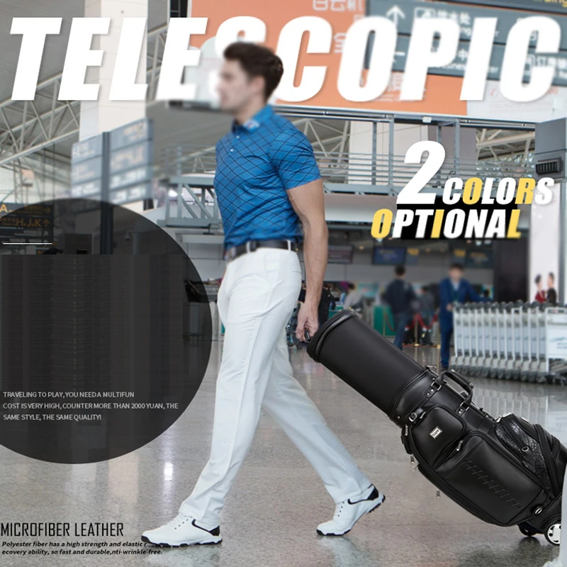 Send rain cover!PGM genuine Sport club standard ball bag package men golf stretching Microfiber Multifunctional aviation package