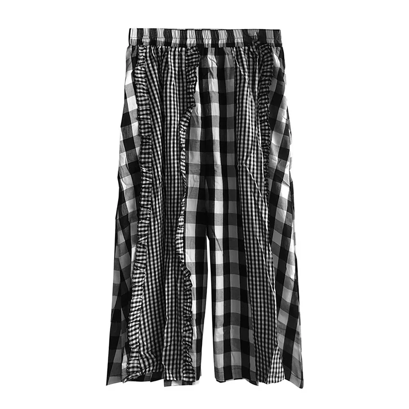 

XITAO Striped Skirt Fashion New Women Elastic Waist 2021 Summer Goddess Fan Casual Style Plaid Loose Minority Skirt CLL1418