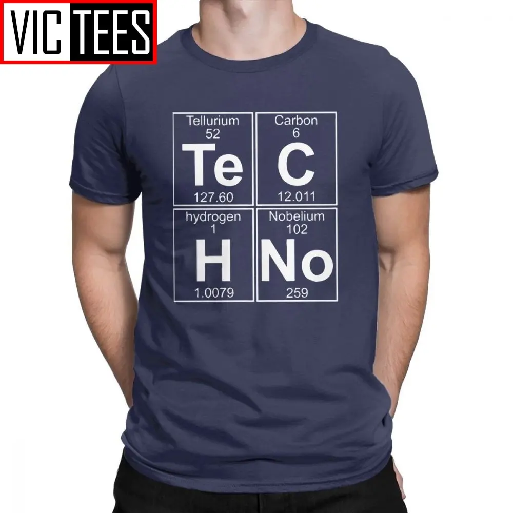 Men's Techno Bag Techno Everything T Shirts Geek Nerd Music Pure Cotton Clothing Unique Harajuku Tee Shirt Party T-Shirts