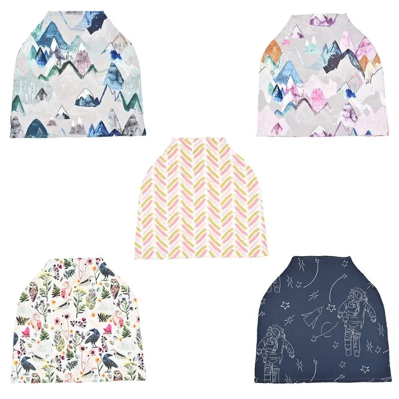 

New Mom Nursing Cover Scarf Canopy Breastfeeding Cover Flowel Multifunction Cape Baby Stroller Cover Infant Car Seat Cover