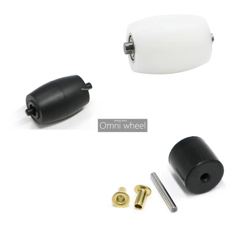 

Omni wheel 60-75mm 127-203mm Heavy-duty Nylon Small rubber Roller Original parts