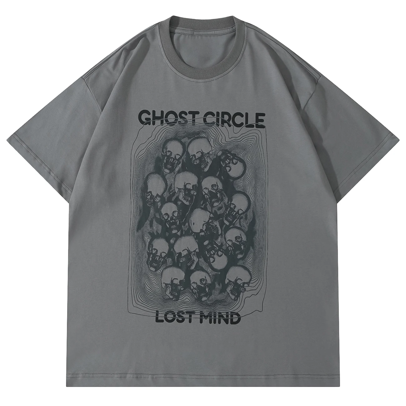 

Футболка с коротким рукавом, в стиле хип-хоп, с принтом черепа