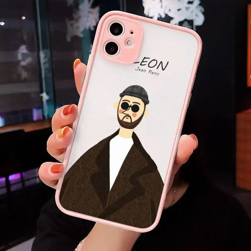 

Leon Matilda Natalie Portman Movie Phone Case Matte Transparent for iPhone 7 8 11 12 s mini pro X XS XR MAX Plus cover funda