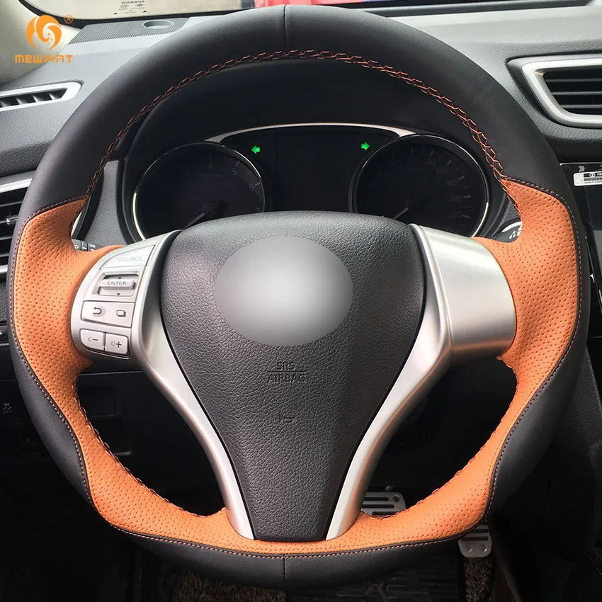 Женская черная кожа кожзаменитель для Nissan Teana Altima 2013 2016 X Trail QASHQAI Rogue Sentra Tiida Parts|car