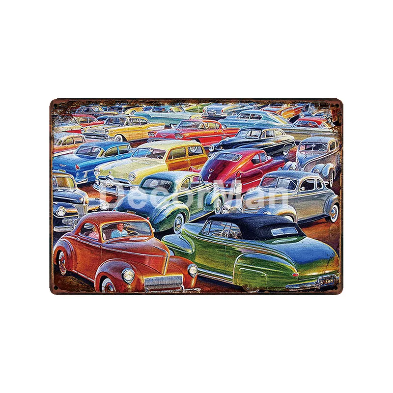 [DecorMan] sinclear Texaco бензиновая станция моторная масляная металлическая Картина Бар