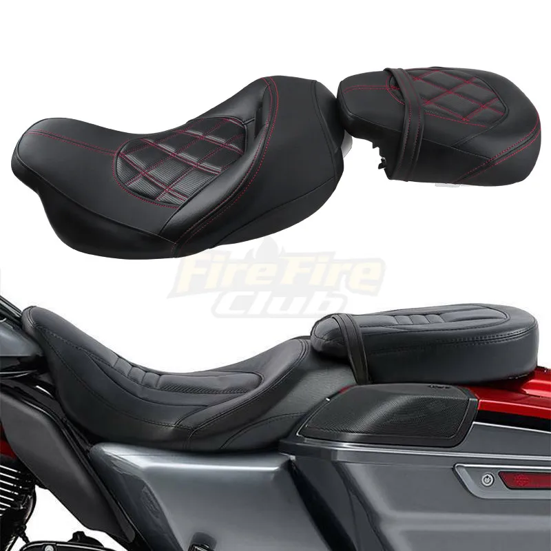 

Мотоциклетное двухместное ПАССАЖИРСКОЕ СИДЕНЬЕ ДЛЯ Harley Touring CVO Street Glide Road King Special Classic 2009-2021