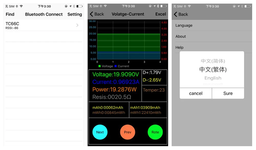 TC64 TC66 TC66C type-C PD триггер USB-C Вольтметр Амперметр Напряжение 2 способ измеритель тока модульное зарядное устройство батарея USB тестер модуль