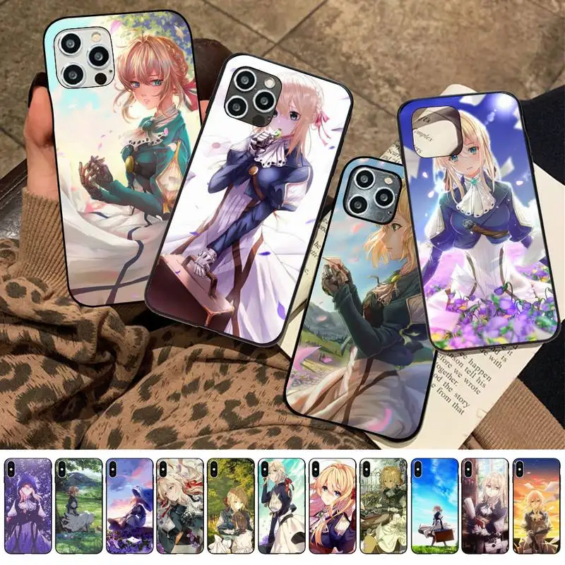 

Yinuoda Violet Evergarden Phone Case for iPhone 11 12 13 mini pro XS MAX 8 7 6 6S Plus X 5S SE 2020 XR case