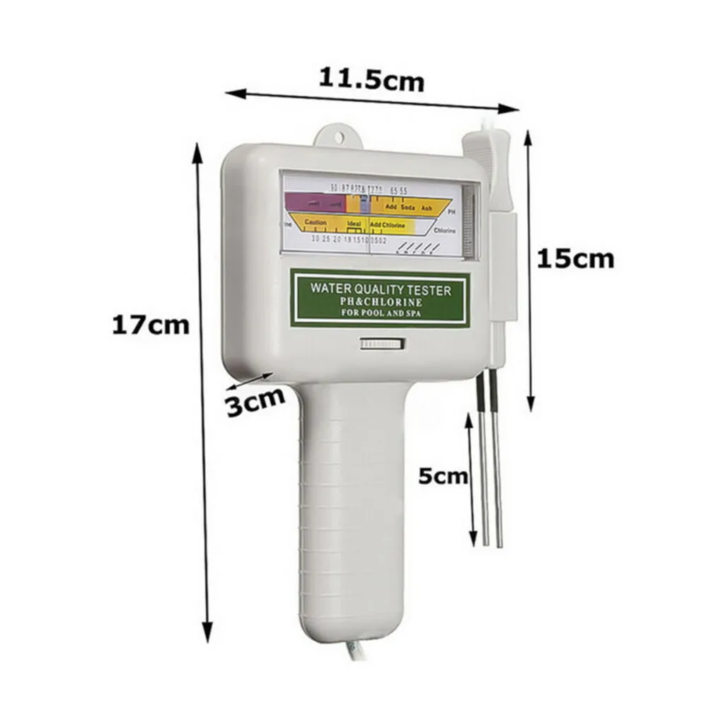 

Meter Tester Monitor PH Tub White Chlorine For Swimming Pool High Quality