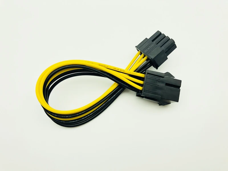 

5pcs 6 Pin Feamle to 8 Pin Male PCI Express Power Converter Cable CPU Video Graphics Card 6Pin to 8Pin PCIE Power Cable for BTC