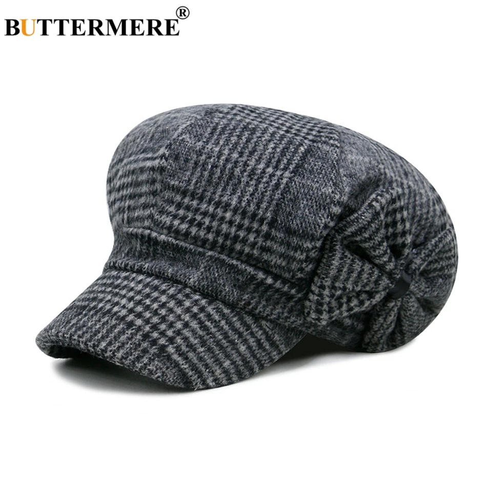 Buttermere Baker, шапка для мальчика, для женщин, газетчик, шапки с бантом, твид, Англия, стильный берет, женская шапка в елочку, Весенние шапки и кепки для художника
