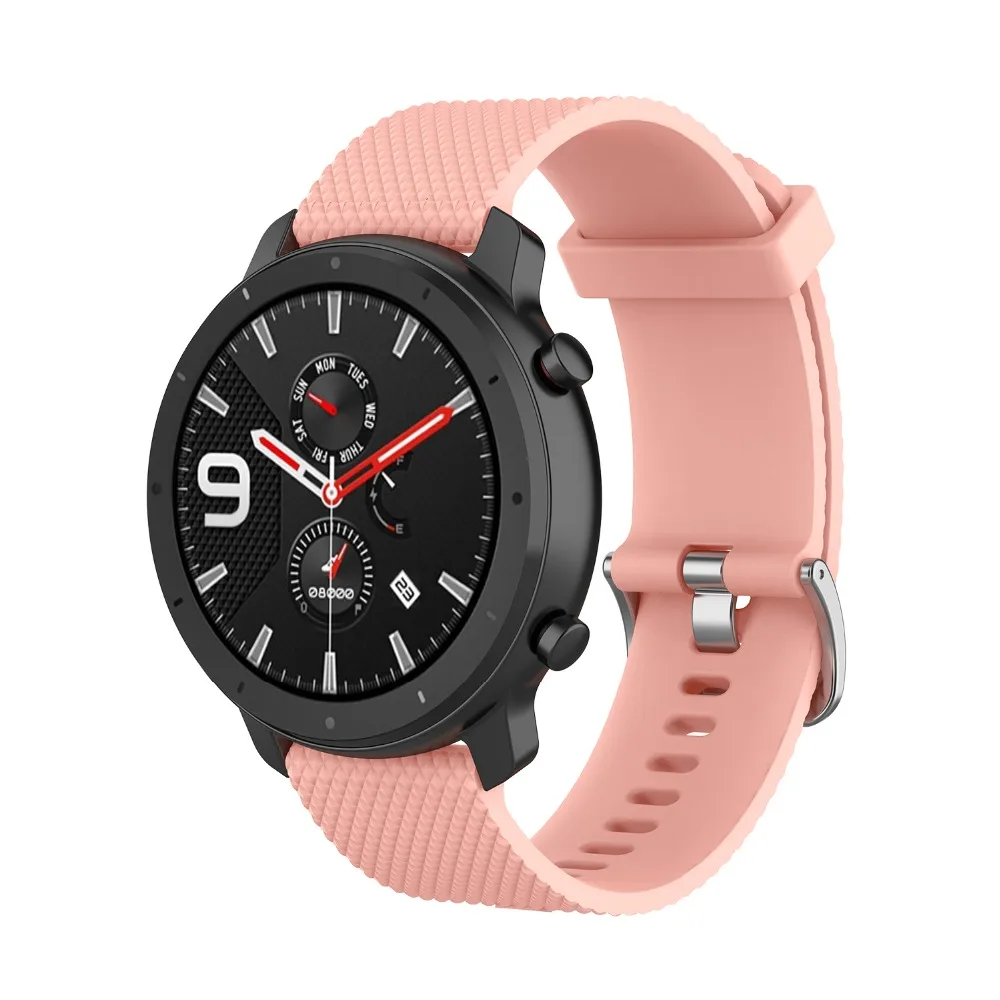 18 мм 20 мм 22 мм силиконовый ремешок для huawei/Withings/samsung Galaxy/gear s3/Amazfit Bip Смарт-часы замена Широкие ремешки