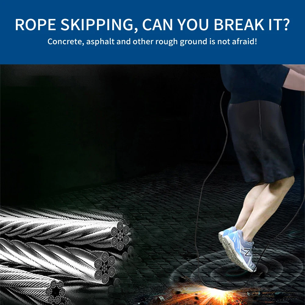 

3M Adjustable Fast Speed ABS Handle Jump Ropes Crossfit Training Jump Skipping Ropes Cable Steel Speed Skipping Jump Rope