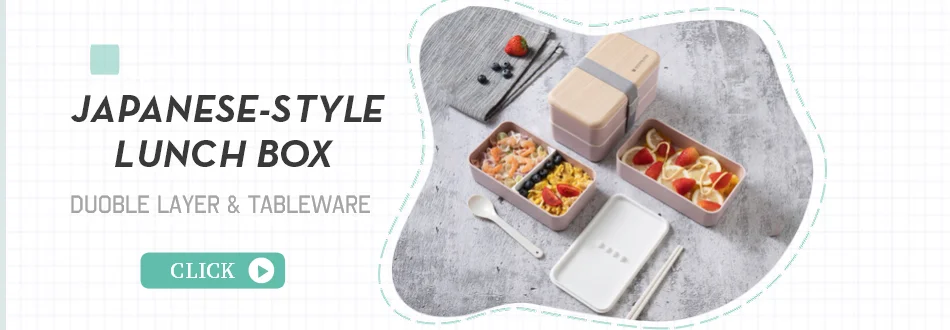 Baispo Ланч-бокс для детей стеклянный микроволновый Bento box контейнер для еды и отсек для хранения школы герметичный кухонный с подогревом