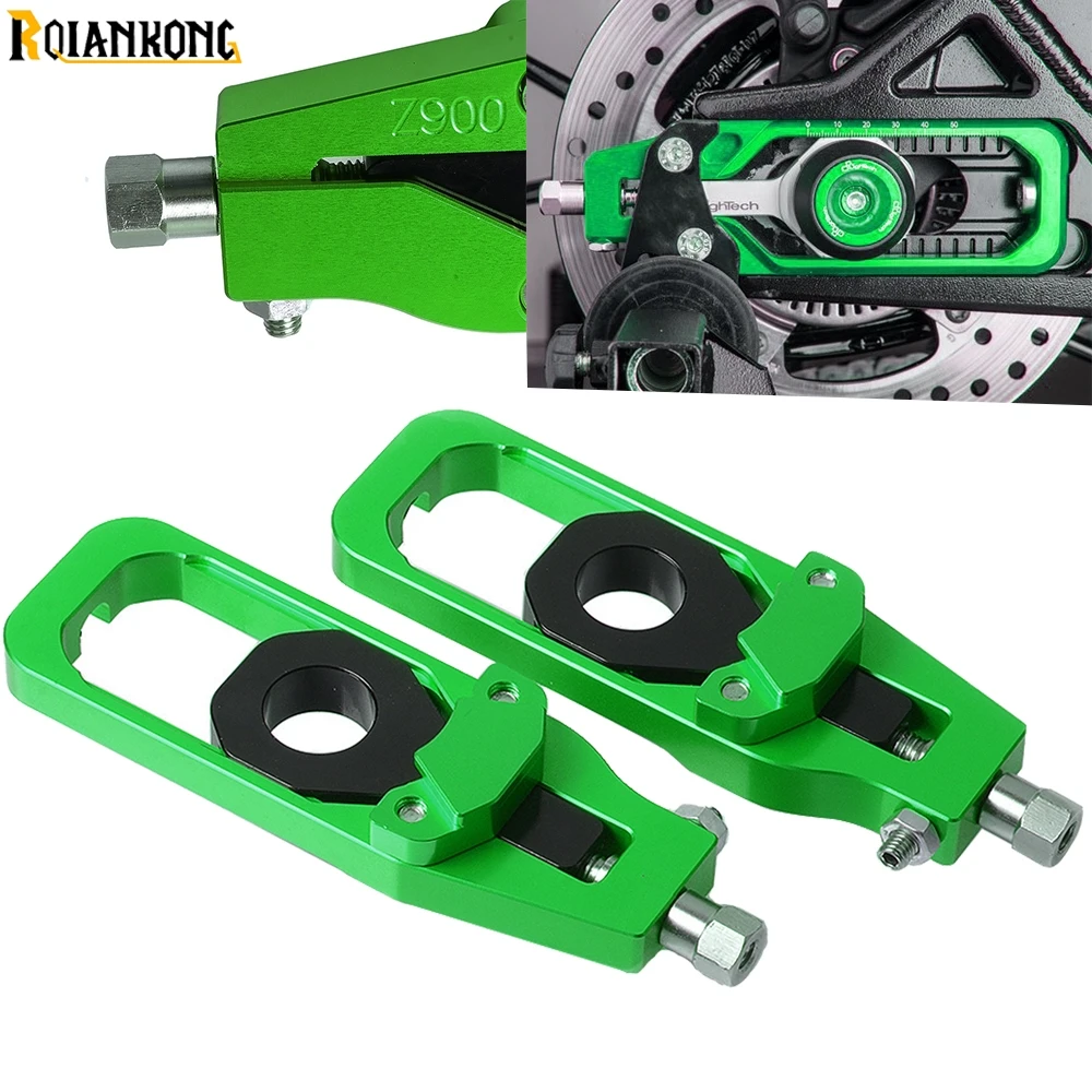 Мотоциклетные натяжители CNC алюминиевые левые и правые регуляторы цепи с