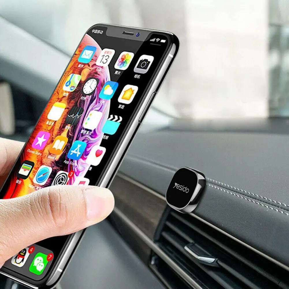 

Magnetic Car Phone Holder For Universal Phone Metal Round Magnet Stand GPS Car Mount Dashboard Phone Stand Mobile Holder