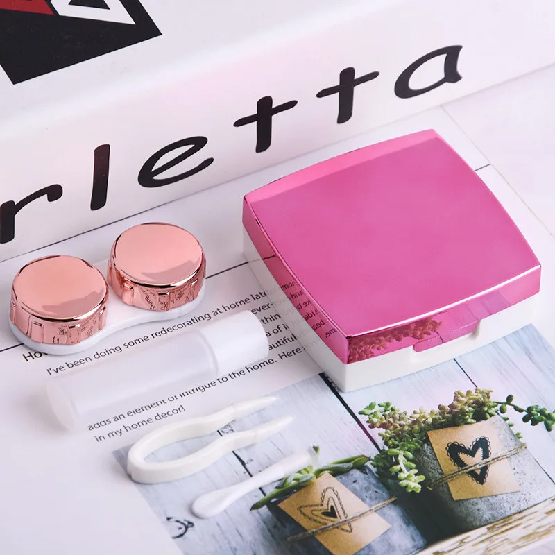 Дорожный портативный пластиковый чехол для контактных линз мужчин и женщин