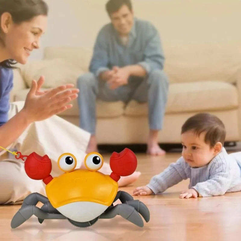 Baby Bath Toy Animal Cute Cartoon Octopus Classic Water/Land Dual-purpose Pull String Crawling Octopus Beach Children's Toy 2021