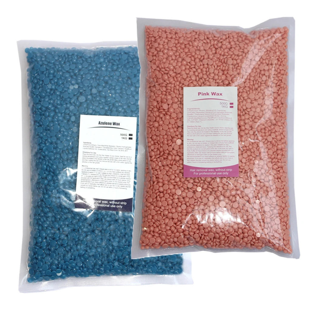 2 пакета (ов) жестким корпусом восковые бусинки удаление волос бикини