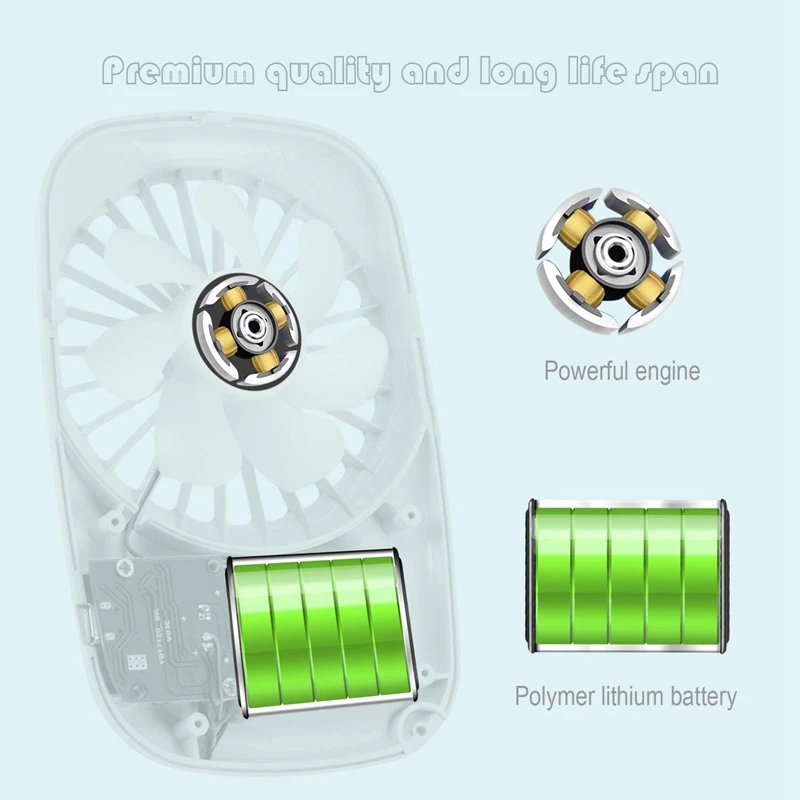 

Handheld Fan Mini Fan Powerful Small Personal Portable Fan Speed Adjustable USB Rechargeable Eyelash Fan