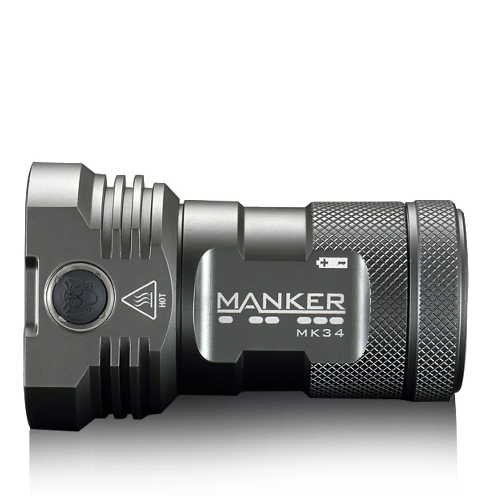 Светодиодный фонарик Manker MK34 8000 люмен 12x Cree XPG3 / 6500LM Nichia 219C LED + 3x High Drain 3100 мАч 18650