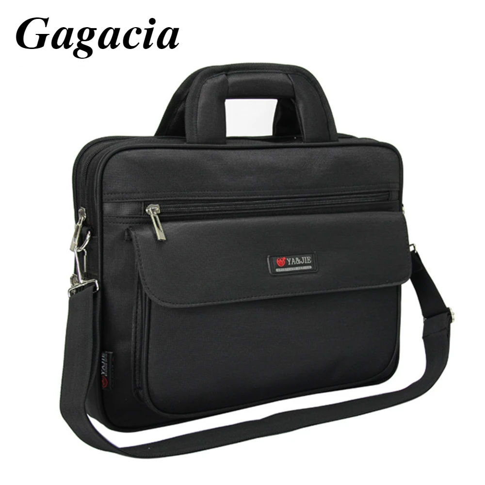 

GAGACIA Classic Oxford Briefcase Black Men's Shoulder Bags Business Male Handbag For 14-Inch Laptop A4 Document Bolso Hombre New