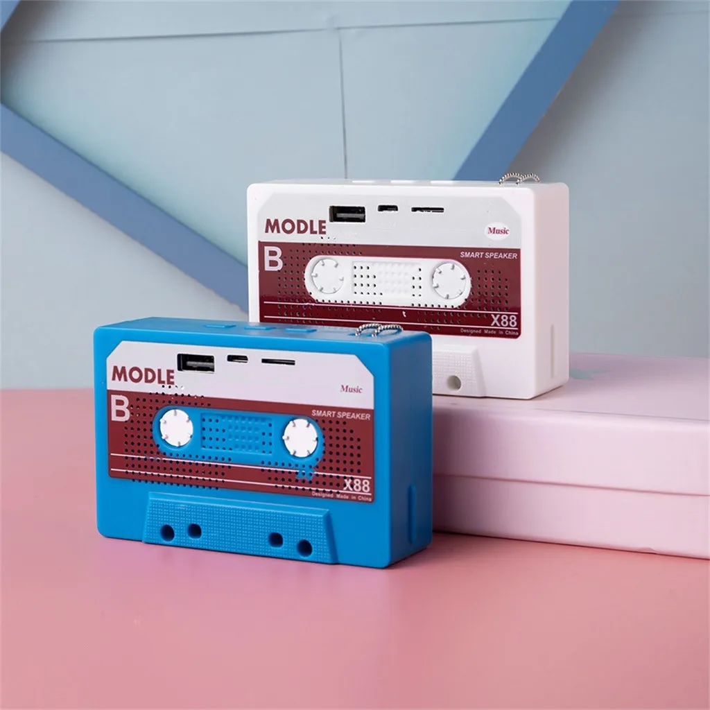 HIPERDEAL Ретро форма кассеты HIFI Портативный беспроводной Bluetooth стереоколонка TF сабвуфер динамик s с ручным ремешком