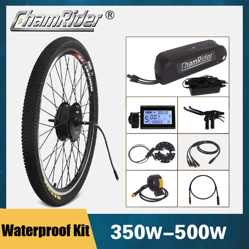 Motor Wheel 500W Electric Bicycle Kit 48V ebike Conversion Kit 36V Ebike Kit MXUS Hub Motor Hailong Battery Waterproof Julet