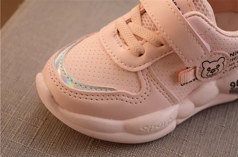 Детские кожаные кроссовки Повседневная дышащая нескользящая обувь для бега с