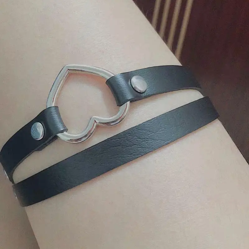 Женские регулируемые 2 ряда Искусственная кожа пикантные высокие облегающие