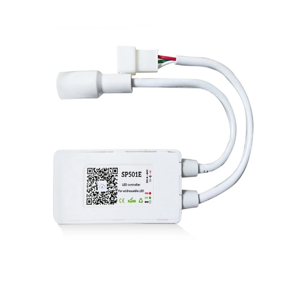 SP501E Bluetooth музыка Wifi RGB Светодиодные полосы контроллер для WS2812B WS2811 SK6812 UCS1903 LPD6803 WS2801 Светодиодные полосы светильник DC5-24V - Цвет: SP501E