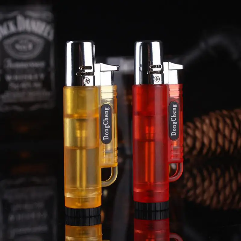 Ветрозащитная сигаретная зажигалка маленький распылитель Бутановая Зажигалка