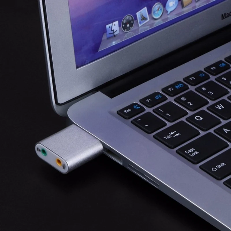 Мини Внешняя USB 2 0 7 1 CH Виртуальная Аудио Звуковая карта адаптер конвертер для