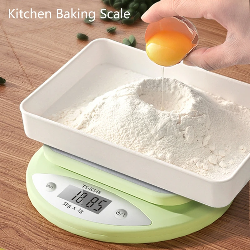 

2022 New Kitchen Scale 11lbs Digital Kitchen Stainless Steel Scale 1g/0.1oz Precise Graduation Compatible with Baking Cooking