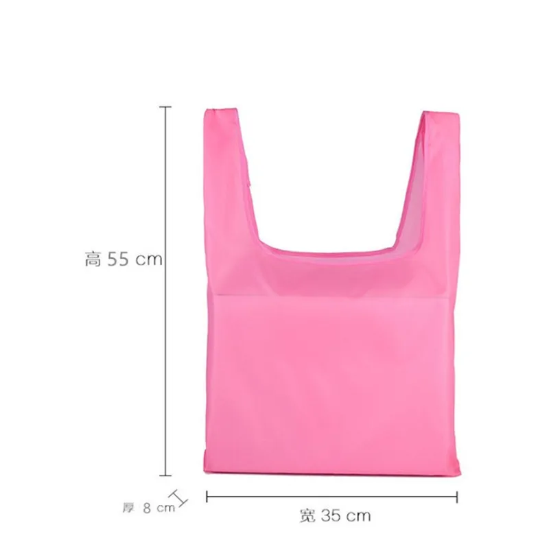 

Square Pocket Waterproof Shopping Bag Portable Folding Creative Reusable Foldable Shopping Bag Eco Tote Market Grocery Bag