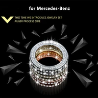 for mercedes benz new gla cla a class b class interior air conditioning knob ring modification diamond decoration