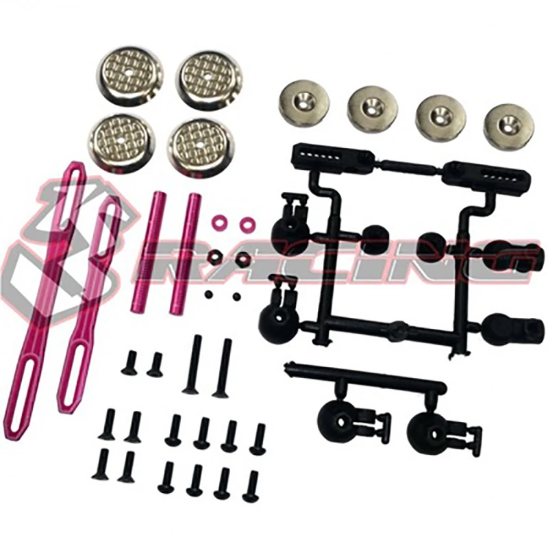 Sakura D4/D5/D5S/YD-2, piezas de mejora de Metal para coche de carreras, carcasa Invisible, SAK-D4832 de columna-0