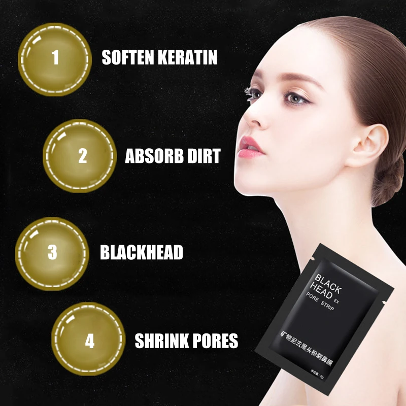Оптовая продажа черная маска для удаления черных точек Очищающая отшелушивающая