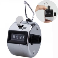 4 digit number counters hand finger mechanical manual counting tally clicker timer outdoor sport golf soccer counter key ring