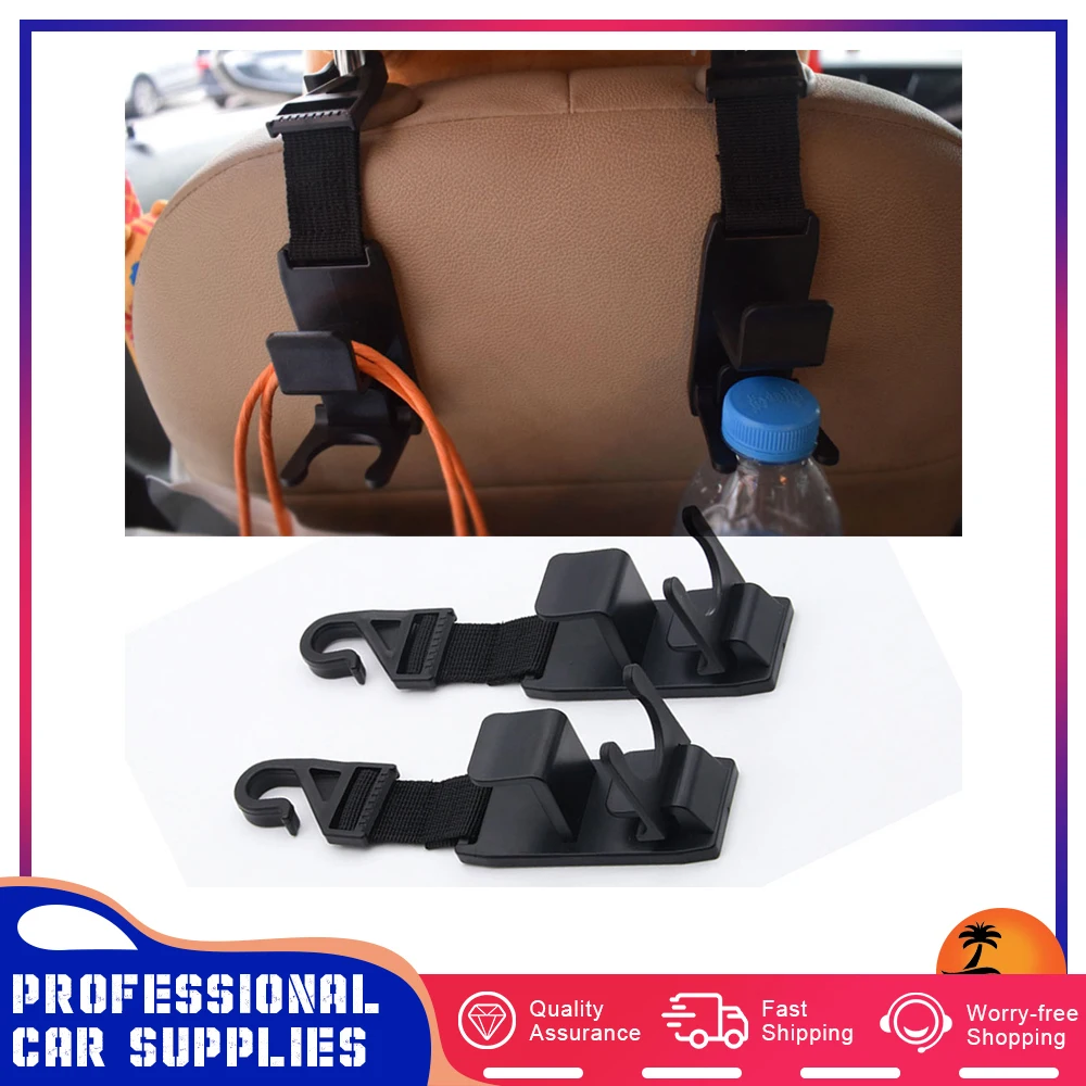 

Крючки на подголовник автомобиля, 2 шт., крючок для хранения на спине сиденья, органайзер на сиденье, автомобильные сумочки, бутылки для воды,...