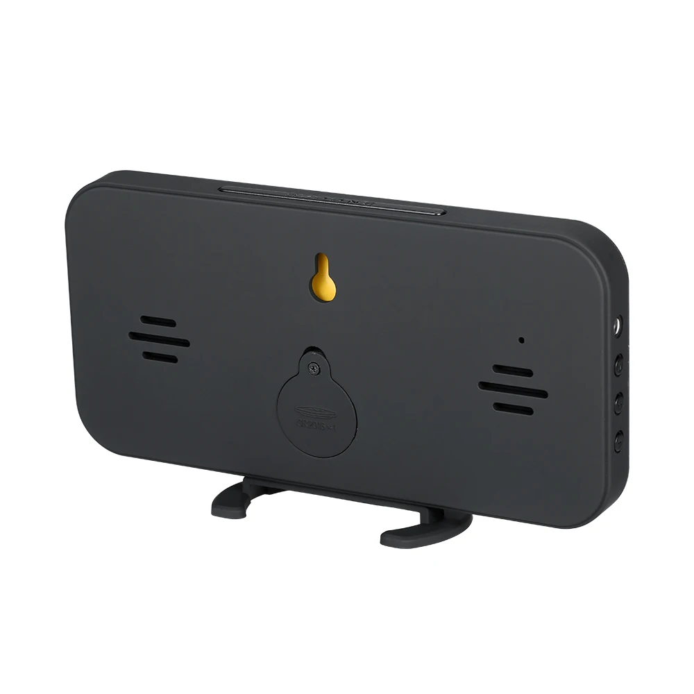 USB порты для зарядки декоративные часы с большим белым шрифтом дисплей