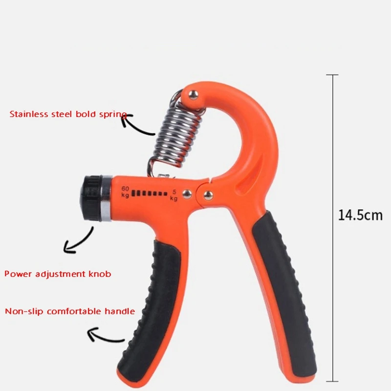 

2X Hand Grip Strengthener Set Adjustable 10-50KG Hand Strengthener Finger Exerciser for Athletes Musicians Stress Relief